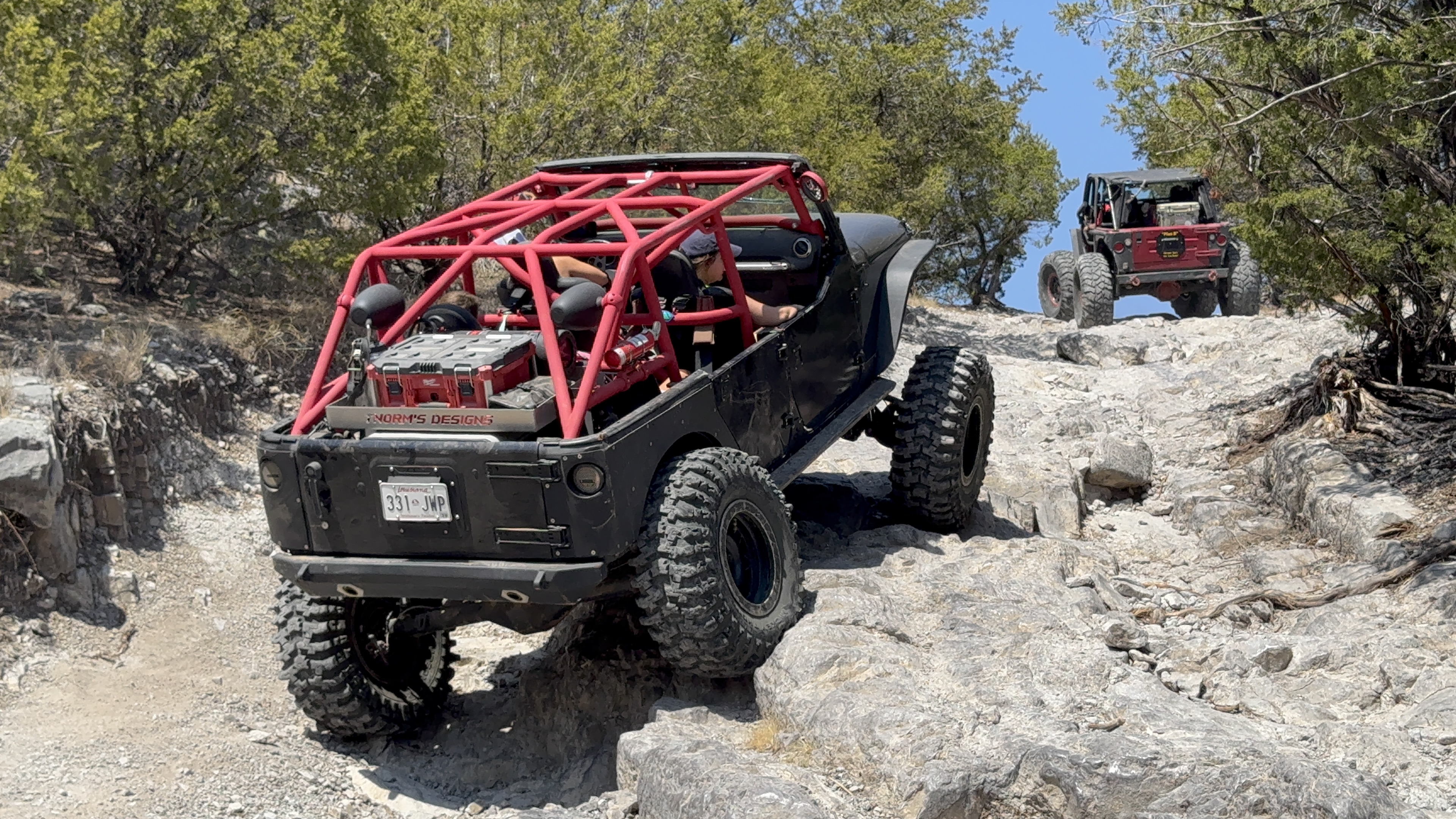 Project Dynamite navigating a rocky trail